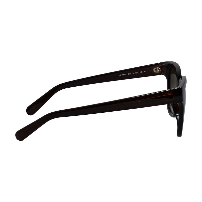 Salvatore Ferragamo   Womens Rectangle Sunglasses Crystal Brown 52mm, 3 of 4