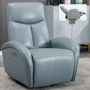 NicBex Recliner Chair Rocking Chair Recliner Swivel Accent Chair with Lumbar Support Reading Chair with USB Ports for Living Room - 1 of 4