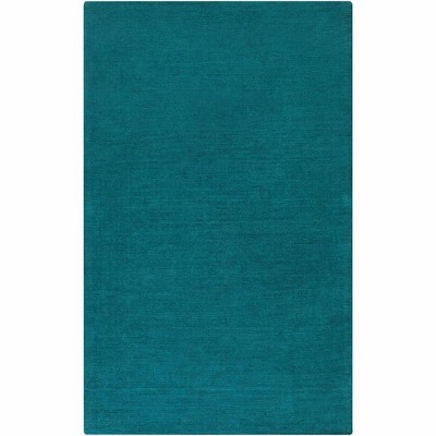 Mark & Day Rennes 8'x11' Rectangle Loomed Indoor Area Rugs Teal: Modern Wool, Stain-Resistant, Pet Friendly, Handmade