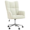 vidaXL Relaxing Chair Cream White Velvet - 2 of 4