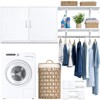 Besiost Laundry Room Organizer Cabinet with Hanging Rods, Adjustable Shelves, Clothes Rack with Doors - 2 of 4