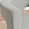 KINWELL 28" Wide Boucle Upholstered Square Armchair (Set of 2) - 2 of 4