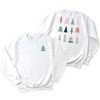 Simply Sage Market Women's Graphic Sweatshirt Christmas Tree Chart Front and Back - 2 of 4