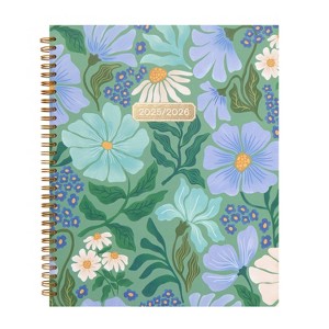 greenroom Weekly/Monthly Planner 8.5"x10.75" Hardcover Garden Floral Sage - 1 of 4