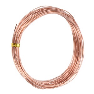 Unique Bargains Soft Pure Copper Jewelry Making Gardening Wire 1 Roll - 1 of 4
