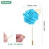 Unique Bargains Ribbon Alloy Outdoor Irregular Flower Lapel Pin 24 Pcs - 3 of 4