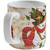Park Designs Snowman And Chickadee Mug Set of 4 - 4 of 4