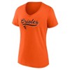 MLB Baltimore Orioles Women's V-Neck Core T-Shirt - 2 of 3