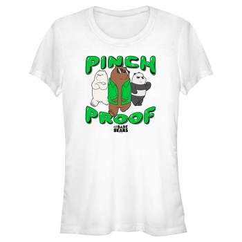 Junior's Women We Bare Bears St. Patrick's Day Pinch Proof T-Shirt