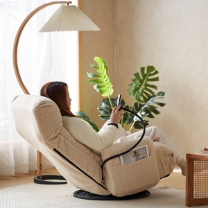 Kumasinova 360° Swivel Accent Chair,Comfy Reading Chair with Adjustable Headrest & Lumbar Support,Lounge Chair for Living Room,Bedroom - 1 of 4