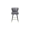 Meridian Furniture,Hendrix Grey Vegan Leather Counter/Bar Stool, Set of 2 - 2 of 4