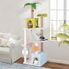 Costway 71” Tall Cat Tree Multi-Level Aesthetic Beach-Themed Cat Tower w/ Jute Scratching Posts - 4 of 4