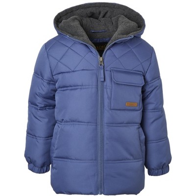 Ixtreme Little Boy Mixed Quilted Puffer Jacket, French Blue, 5 : Target