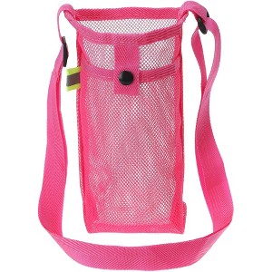 BABYYER Water Bottle Bag Mesh Portable Bottle Holder Carrier Adjustable Shoulder Strap for Sports Hiking Camping - 1 of 4