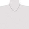 Black Bow Jewelry 2.9mm Dark Gray Titanium Classic Polished Cable Chain Necklace - image 2 of 4