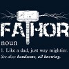 Men's Design By Humans Viking Mightier Hero Fa-Thor Dad By EijhaBuddha T-Shirt - 2 of 2