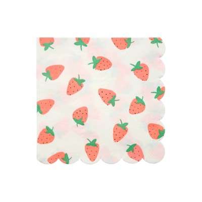 Meri Meri Strawberry Large Napkins