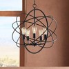 Franklin Iron Works Ellery Bronze Orb Foyer Pendant Chandelier 24 3/4" Wide Modern 5-Light LED Fixture for Dining Room House Kitchen Island Entryway - 2 of 4