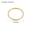 Unique Bargains Round Hollow Open Bezel Linking Ring for Jewelry Making 100 Pcs - 2 of 4