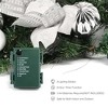 GustoWave 6 FT Pre-Lit Christmas Garland with 20 LED Lights & 8 Modes, Artificial Green Rattan Garland with Glitter Bows, Pine Cones - 4 of 4