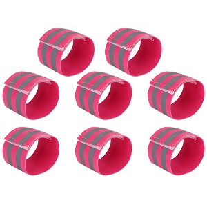 Unique Bargains Reflective Bands for Wrist Reflective Wristbands High Visibility Night Safety Cycling Riding Reflector Tape Straps Bracelet - 1 of 4