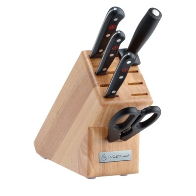 Othello Classic 6-piece Knife Set With Wooden Block Kitchen Knives, Black :  Target