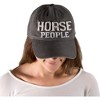Pavilion Gift Company - Horse People - Dark Gray Adjustable Hat - Hats - 4 of 4