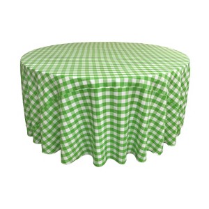 Slickblue Polyester Gingham Checkered Round Tablecloth - 1 of 1