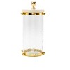 Classic Touch Hammered Glass Canister with Gold Ball Design - 4 of 4