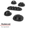 Staples TECH Cable Clips Black 16/Pack (ST62393) - 3 of 4