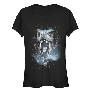 Juniors Womens Jurassic World Tyrannosaurus Rex Constellation T-Shirt - 1 of 3