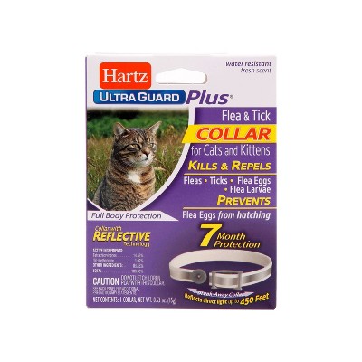 Hartz UltraGuard Plus Flea & Tick Collar with Reflect-X Shield for Cats and Kittens - 1ct