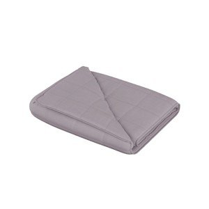 Hastings Home 48" x 72" 15 lb. Weighted Throw Blanket - Gray - 1 of 4