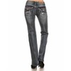 Women's Naughty Too Distressed Skull Jean - Bus Stop - 2 of 4