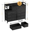 9 Drawer Dresser with Charging Station, Modern Chest of Drawers, Metal Frame Fabric Dresser TV Stand Storage Organizer for Bedroom - 2 of 4