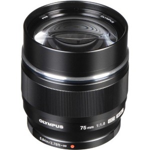 Olympus M.Zuiko Digital ED 75mm f/1.8 Lens (Black) - 1 of 3