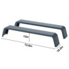 2 Pack Heavy Duty Trailer Fenders for Double Axle Trailers - 14 Gauge Steel Bolt-On Fenders Fit 13" to 15" Tires - 3 of 4