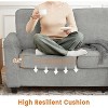 83 Inch Modern 3 Seater Sofa, Oversized Cloud Couch with Washable Detachable Covers, Comfy Chenille Upholstered Sofa for Living Room - 4 of 4