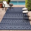 Outdoor Rugs Waterproof, Portable Lightweight Plastic Straw Camping Geometric Reversible Indoor Outdoor Floor Mat for RV Porch Deck Balcony Beach - 2 of 4