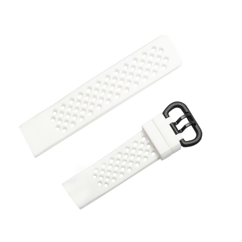 Insten Silicone Watch Band Compatible with Fitbit Charge 3, Charge 3 SE, Charge 4, and Charge 4 SE, Fitness Tracker Replacement Bands, White, 5 of 6