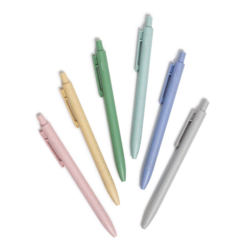 U Brands U-Eco 6pk Ballpoint Pens Core Speckle 0.7mm Black Ink, 6 of 8