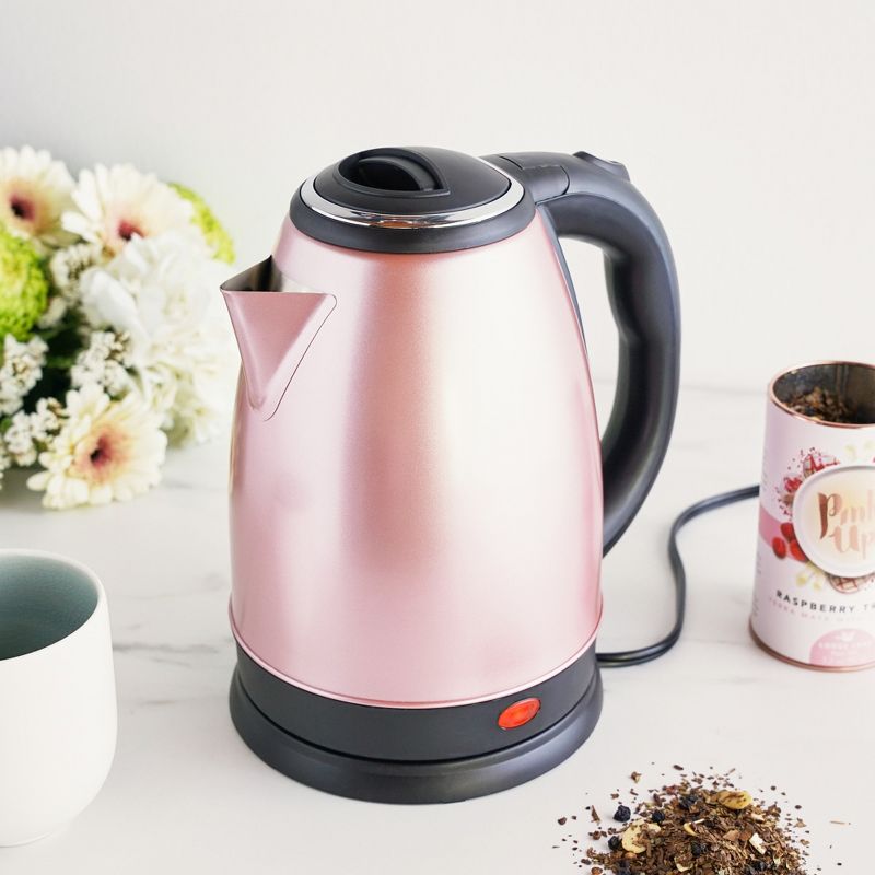 Pinky Up Parker Electric Tea Kettle - Cordless Kettle Stainless Steel Hot Water Boiler in Rose Gold - 56oz Set of 1, 5 of 11