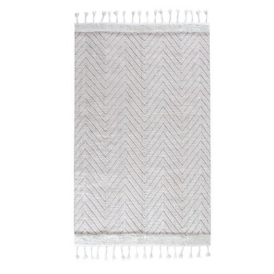 8'x10' Spinneret Area Rug Ivory/Natural - Anji Mountain