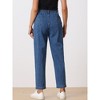 Allegra K Women's Taper Jeans High Elastic Waist Casual Joggers Pants - 4 of 4