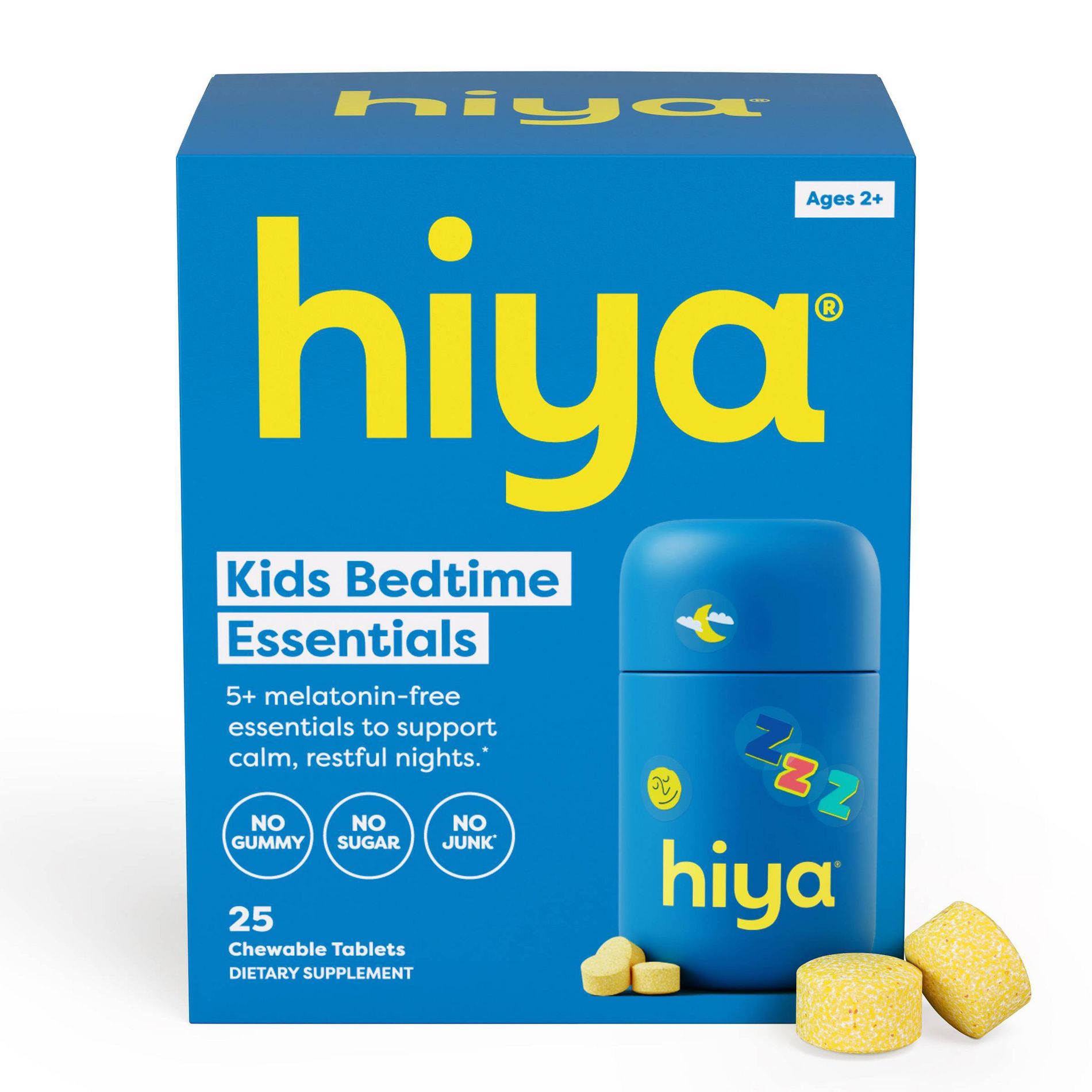 Hiya Kids' Bedtime Multivitamin Chewable Tablets - 25ct: Vitamins, Health And Beauty, Multivitamins