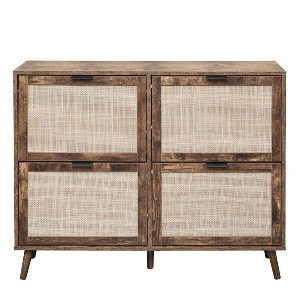 Maliang 4 Door Shoe Rack, Freestanding Modern Shoe Storage Cabinet, for Entryway - 1 of 4