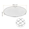 Unique Bargains Stainless Steel Round Cross Wire Barbecue Grill with Legs - 2 of 4