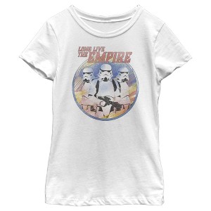 Girl's Star Wars The Mandalorian Stormtroopers Long Live The Empire T-Shirt - 1 of 4