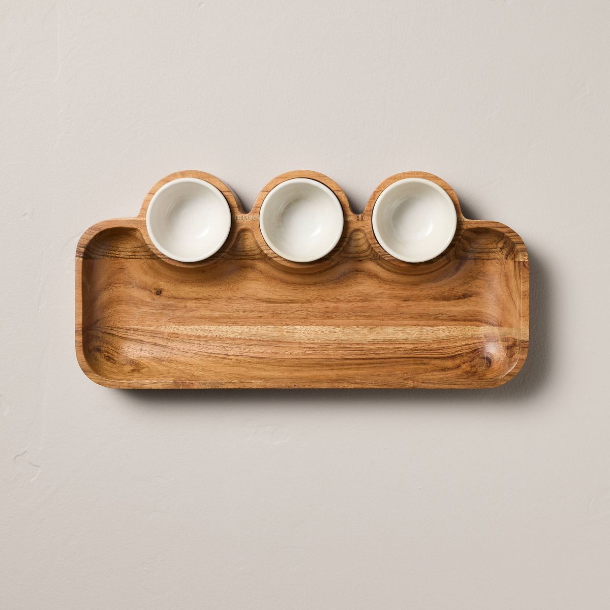 Wooden Dip Platter - Hearth & Hand™ with Magnolia