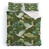 Deny Designs Caroline Okun A Mid Summer Night Crane King Duvet and Sham Set (2-3pc Set) - 2 of 4